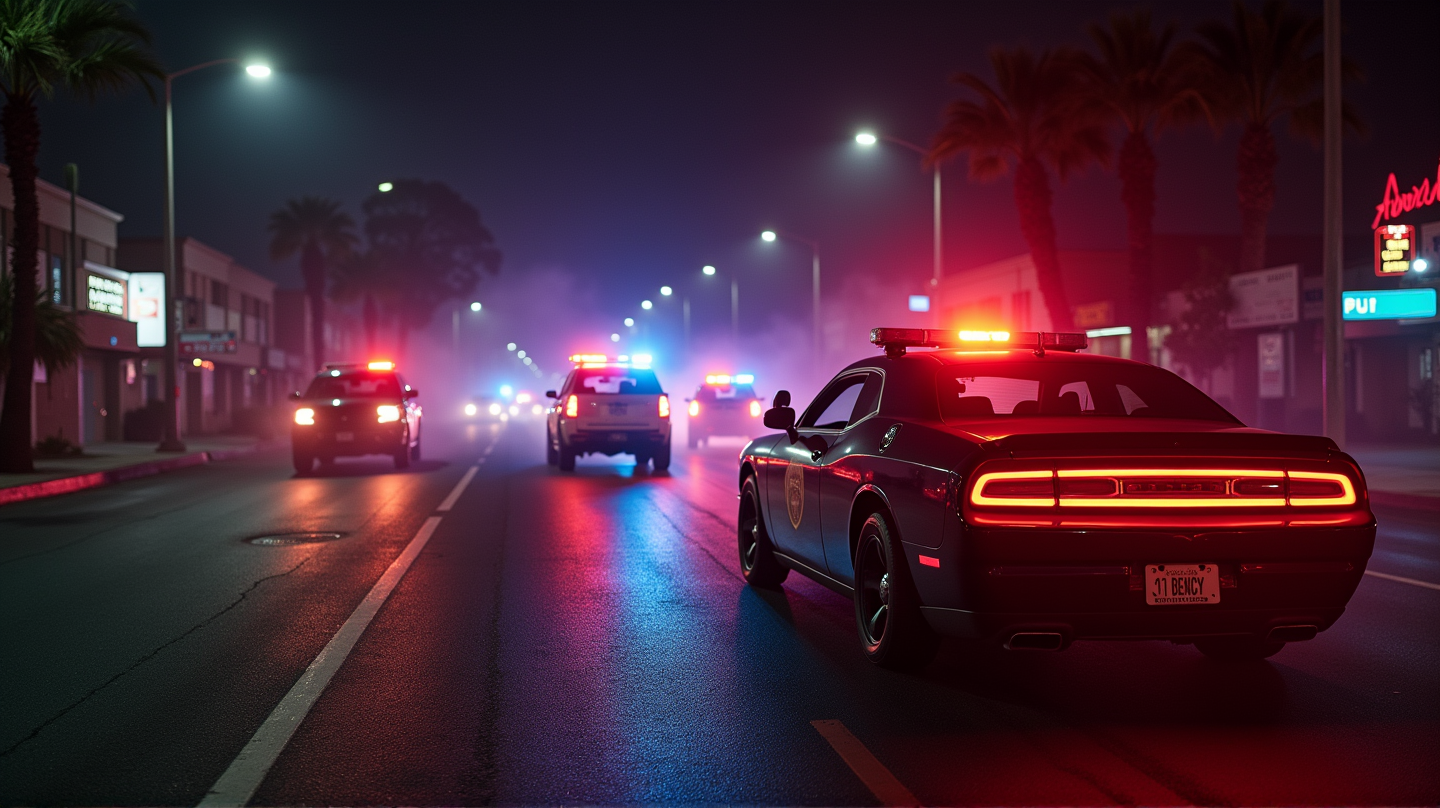 हाई-स्पीड ड्रामा: उत्तरी हॉलीवुड में पीछा आग के हादसे में समाप्त