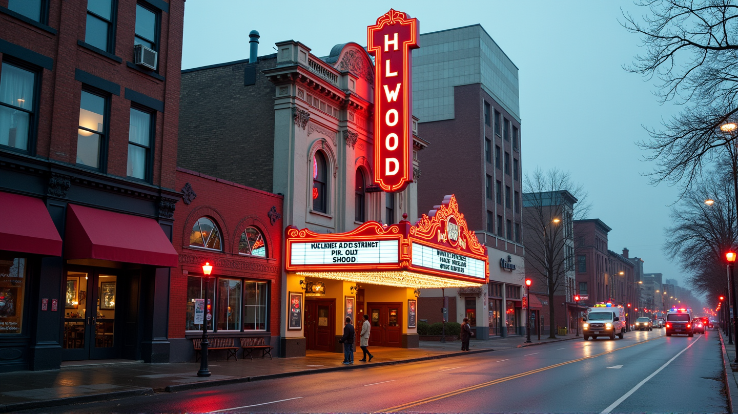 हॉलीवुड थिएटर गैस रिसाव डर के बाद विजय पाता है